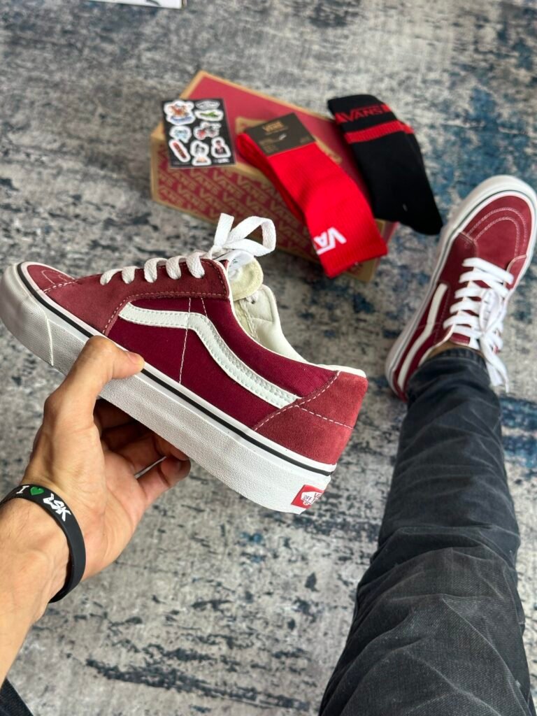 Tenis Vans Sk8 Low Tenis Cl?sicos Vinotinto Unisex
