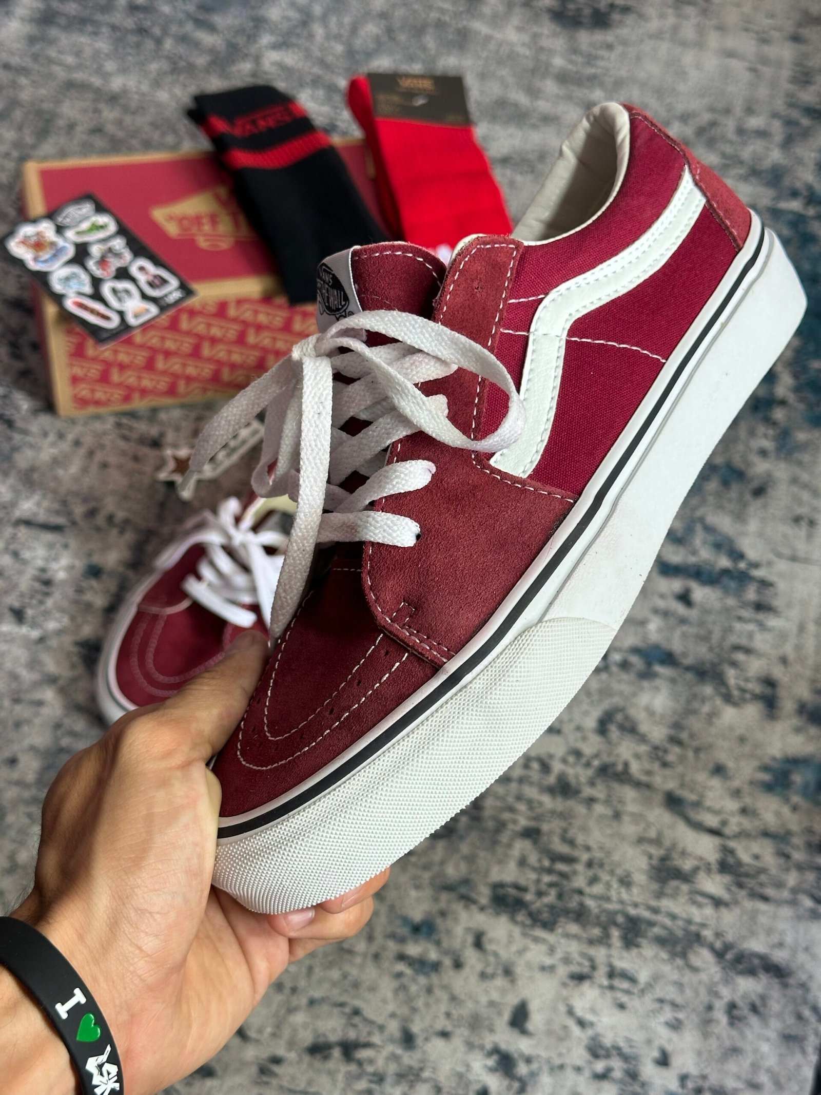 Tenis Vans Sk8 Low Tenis Cl?sicos Vinotinto Unisex