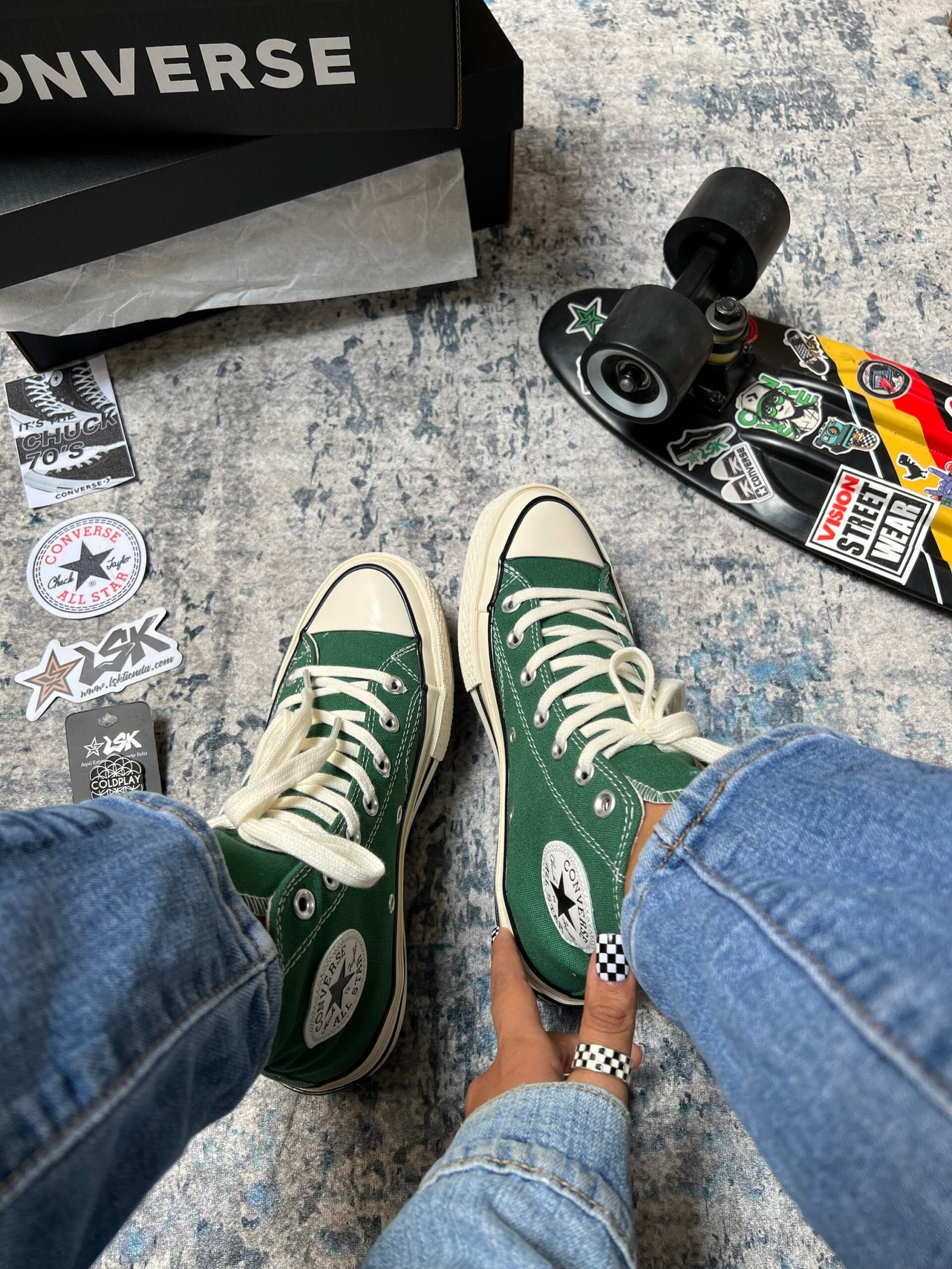 Tenis Bota Chuck Taylor 70´ Verde Unisex