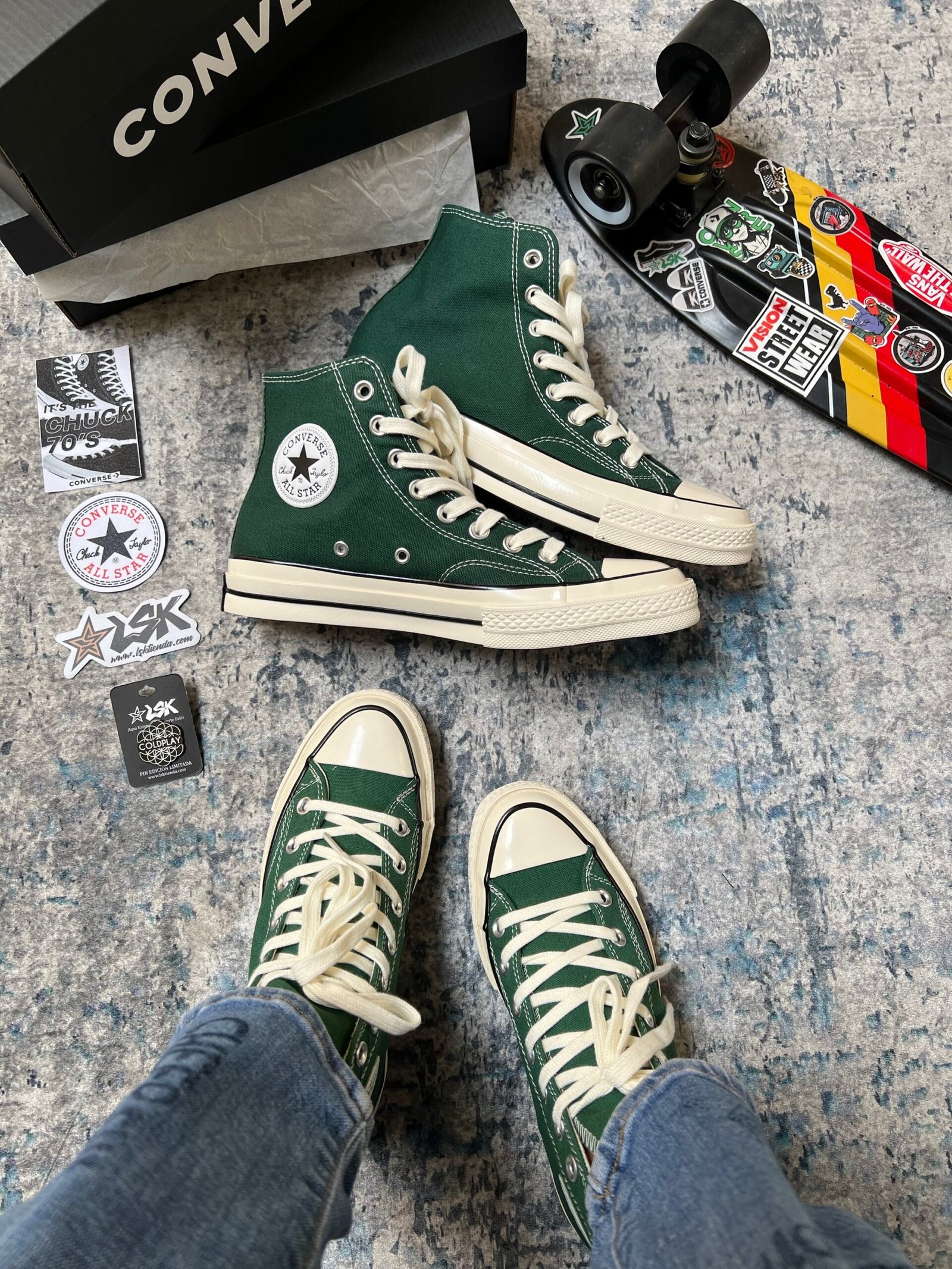 Tenis Bota Chuck Taylor 70´ Verde Unisex