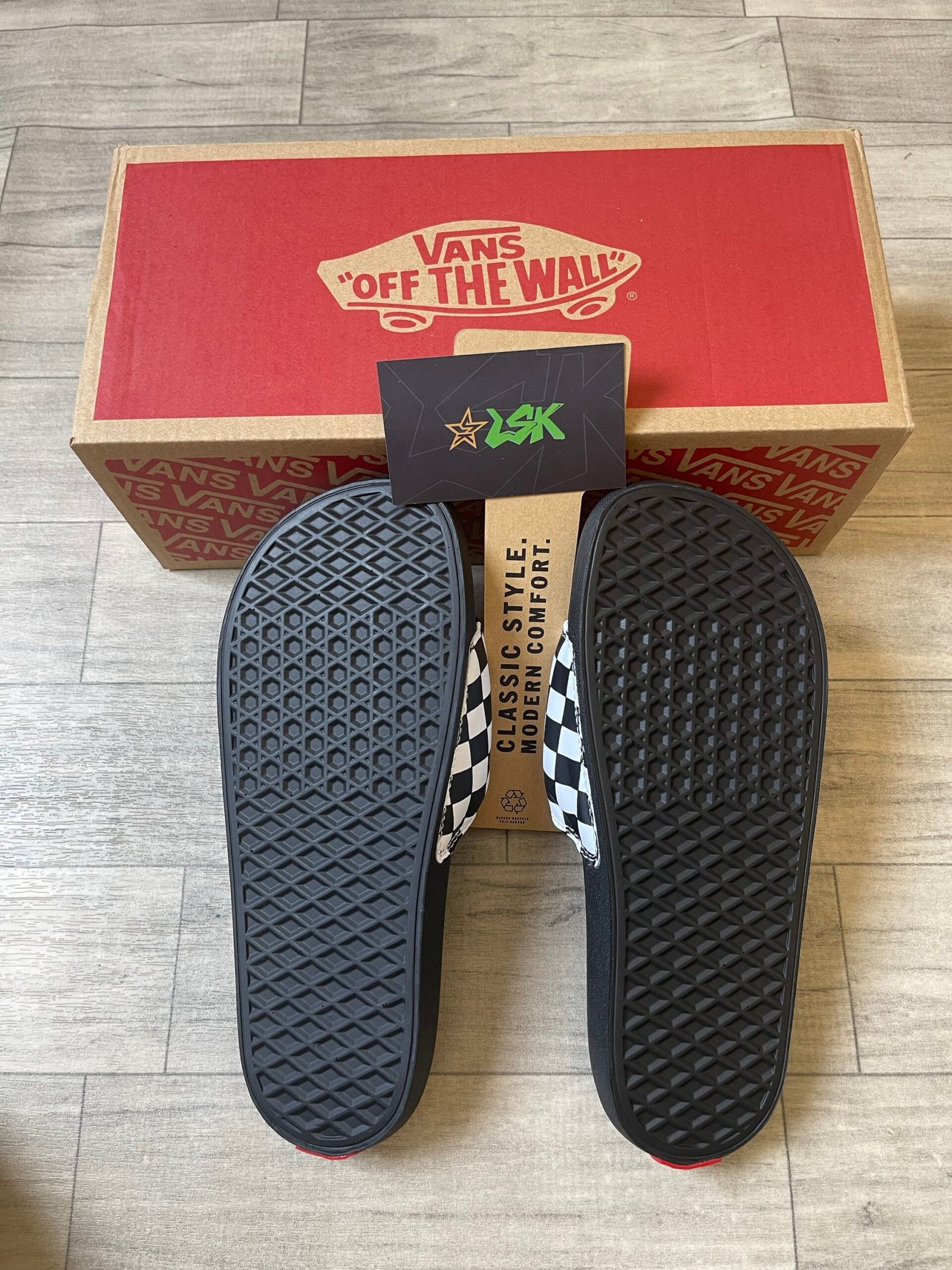 Chanclas Surf Negras La Costa SLIDE-ON CHECKER VANS