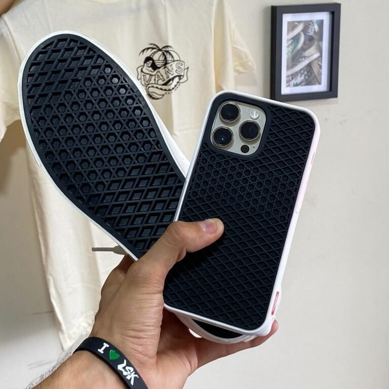 Funda iPhone Vans Case Waffle Negro Blanco
