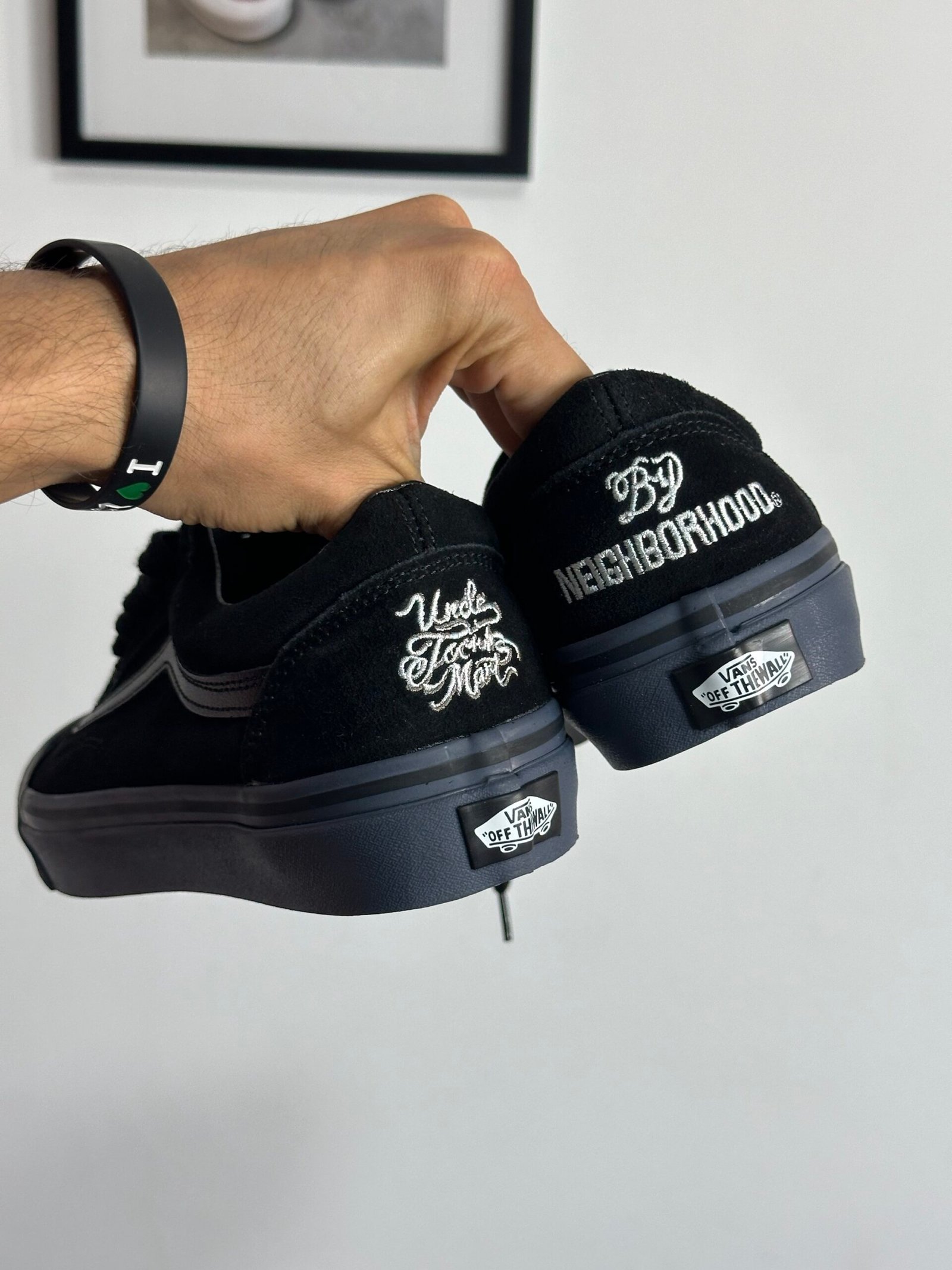 Tenis Negros Vans Old Skool By Uncle x Toons Neighborhood