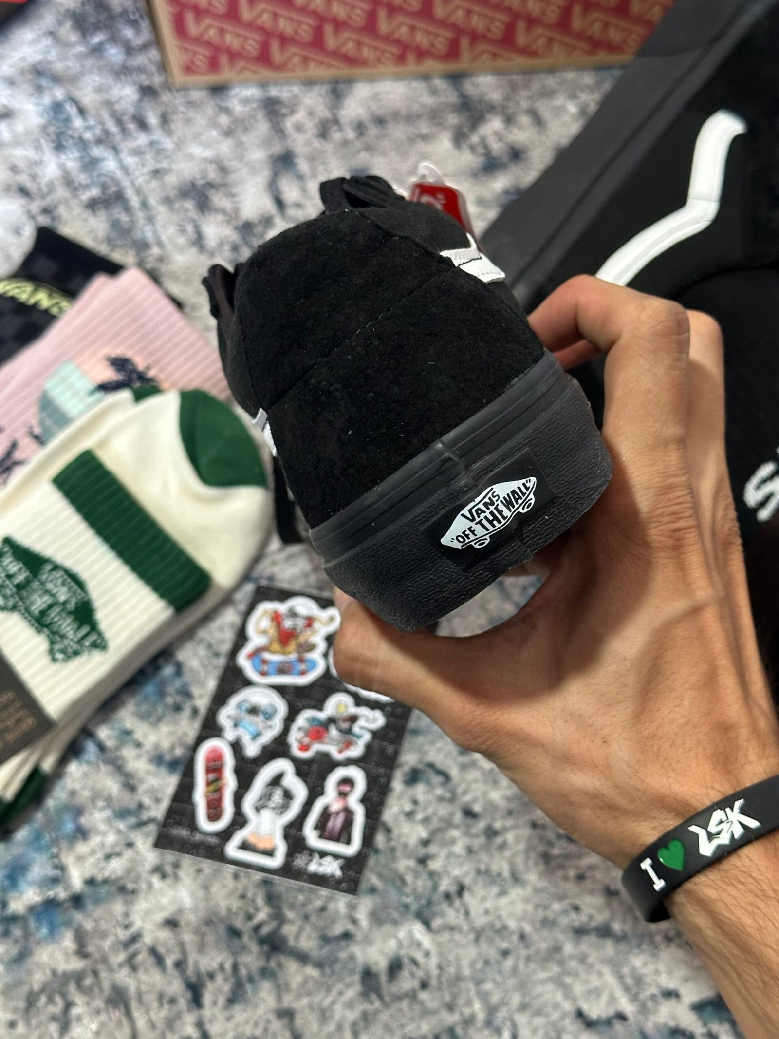 Tenis Clasicos De Gamuza Negros Sk8-Low Vans Unisex