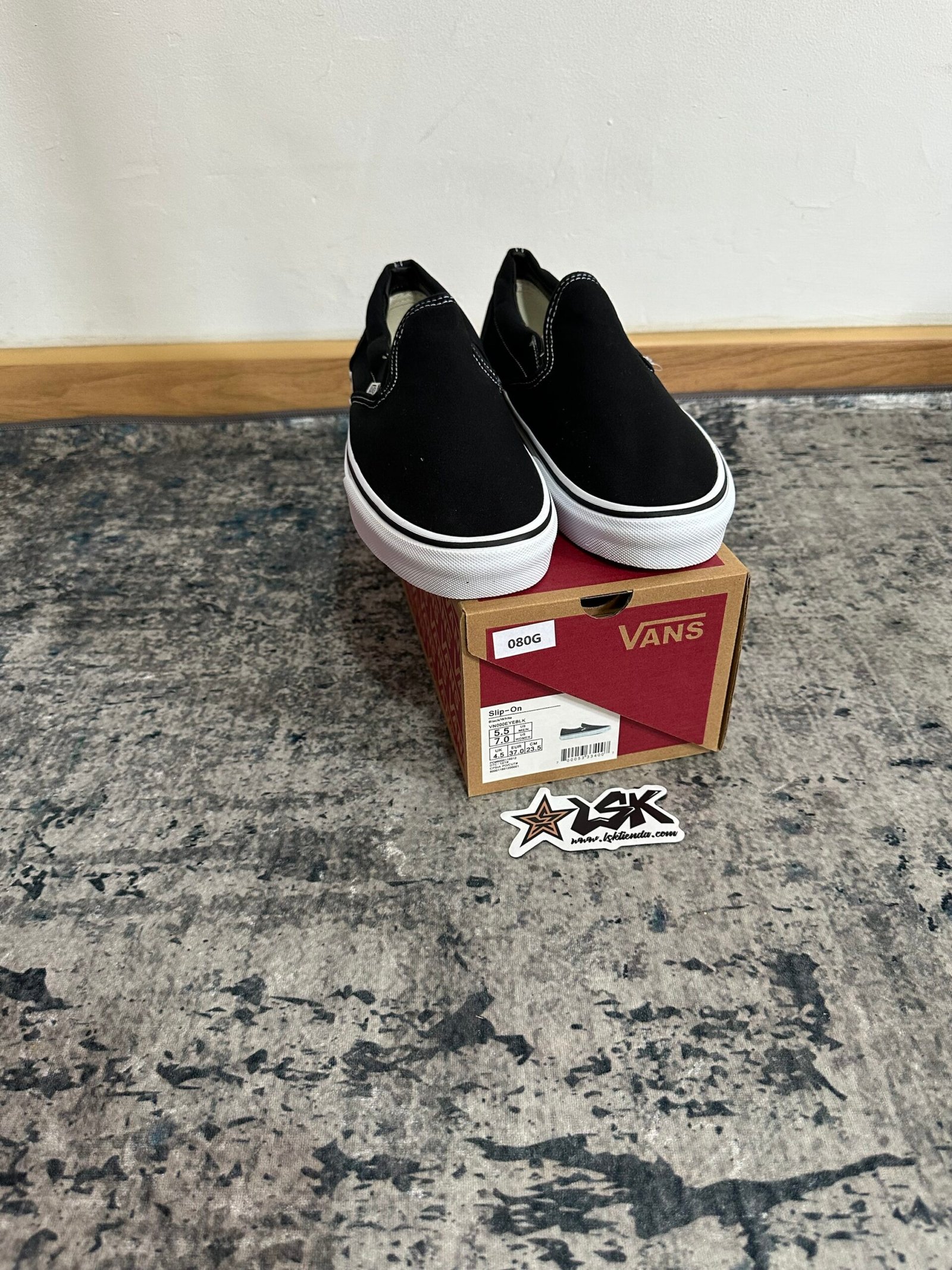 Slip on clásica negro