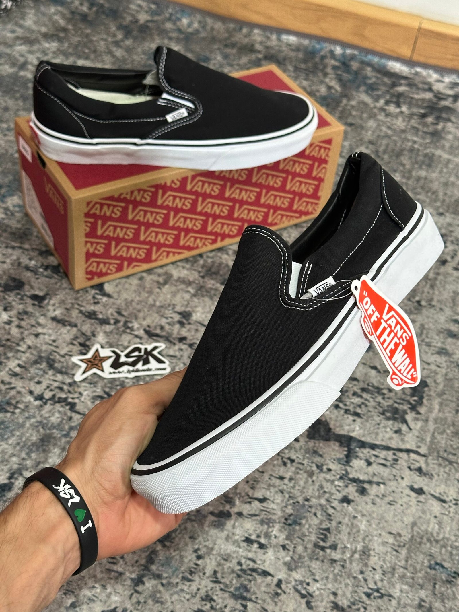 Slip on clásica negro