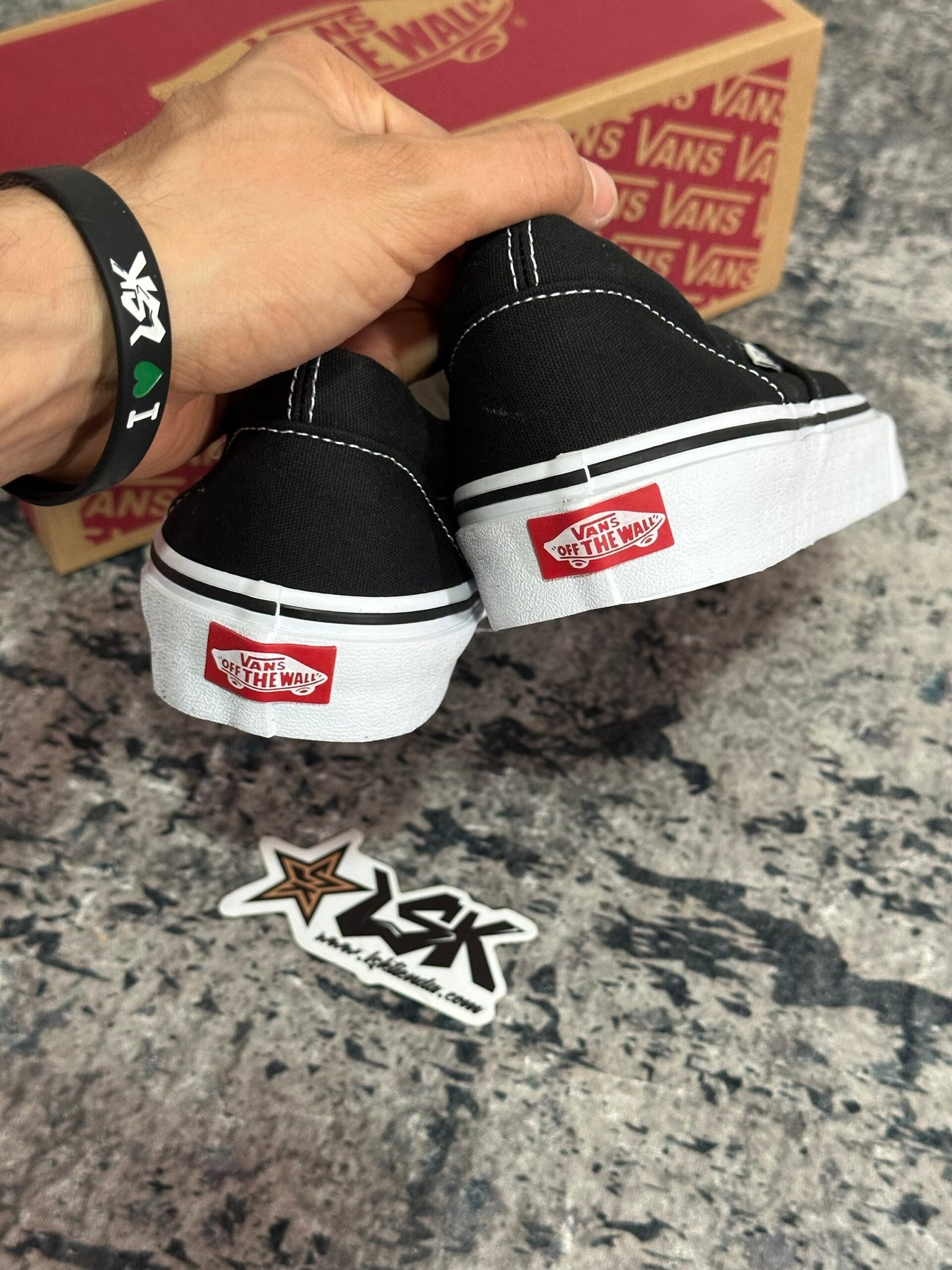 Slip on clásica negro