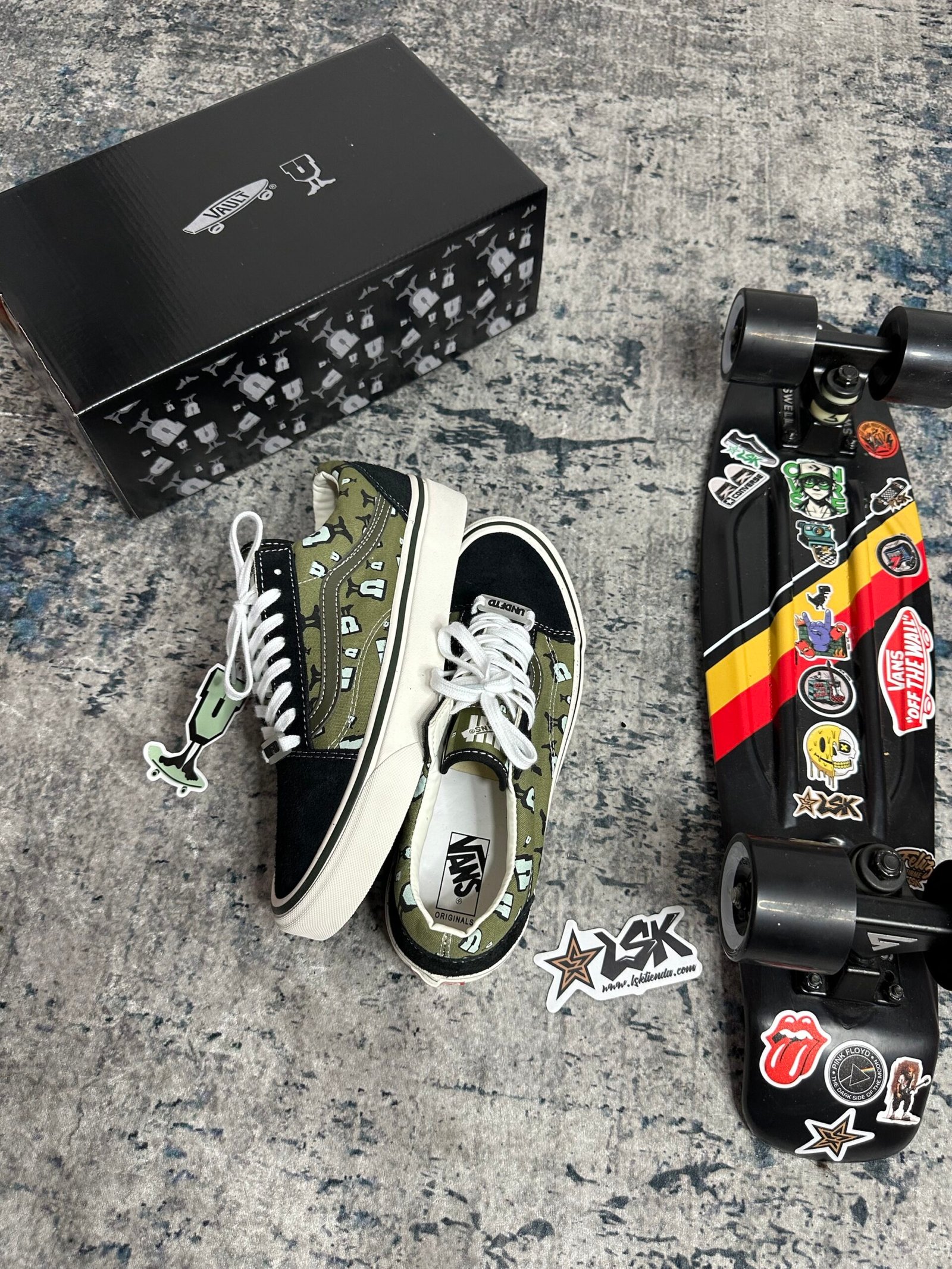 Tenis Vans Old Skool Undefeated Verdes Unisex