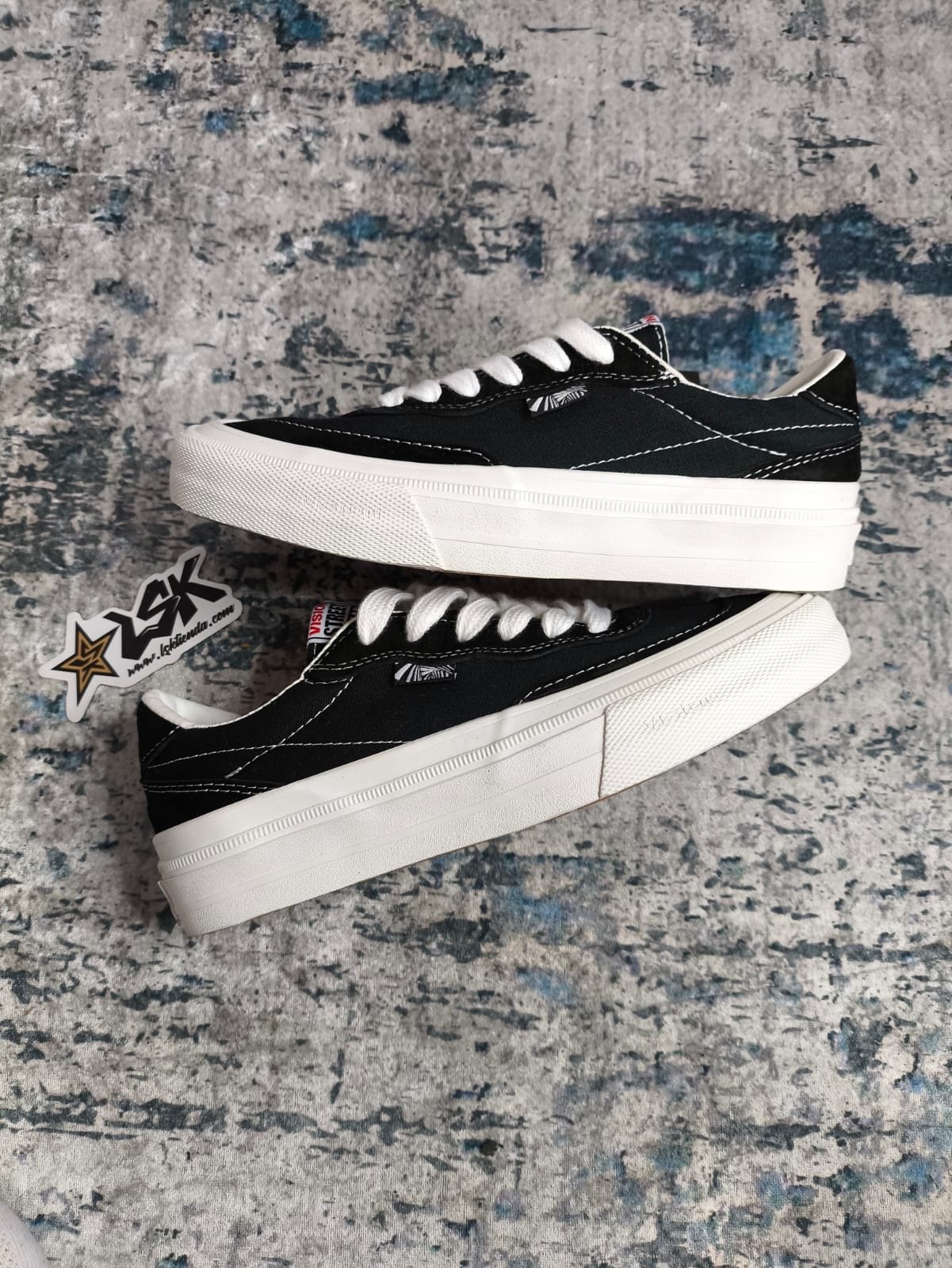 Tenis Skateboarding Negros unisex Vision Street Wear flat top