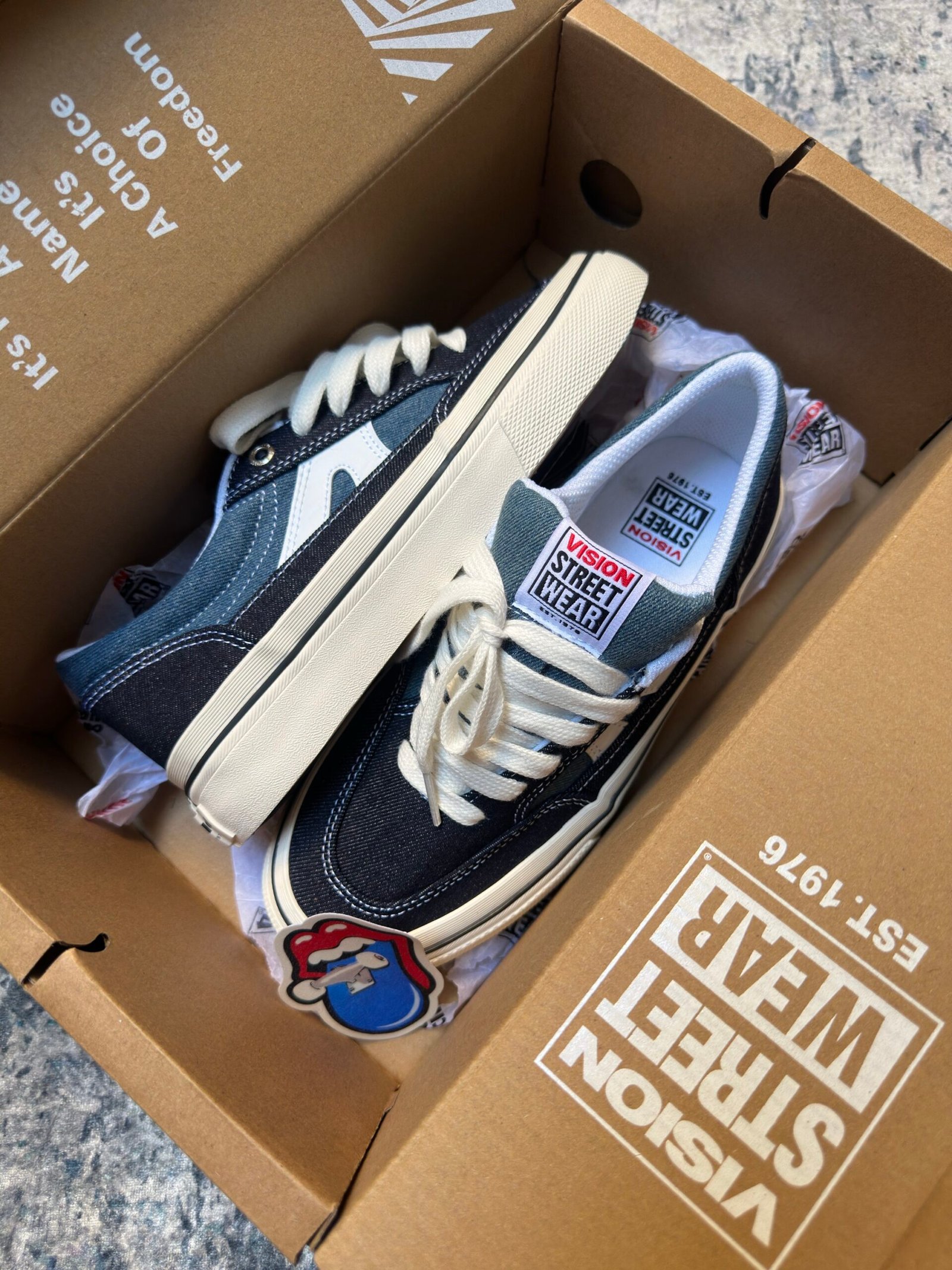 Tenis Skateboarding Stick Azul Unisex Vision Street Wear