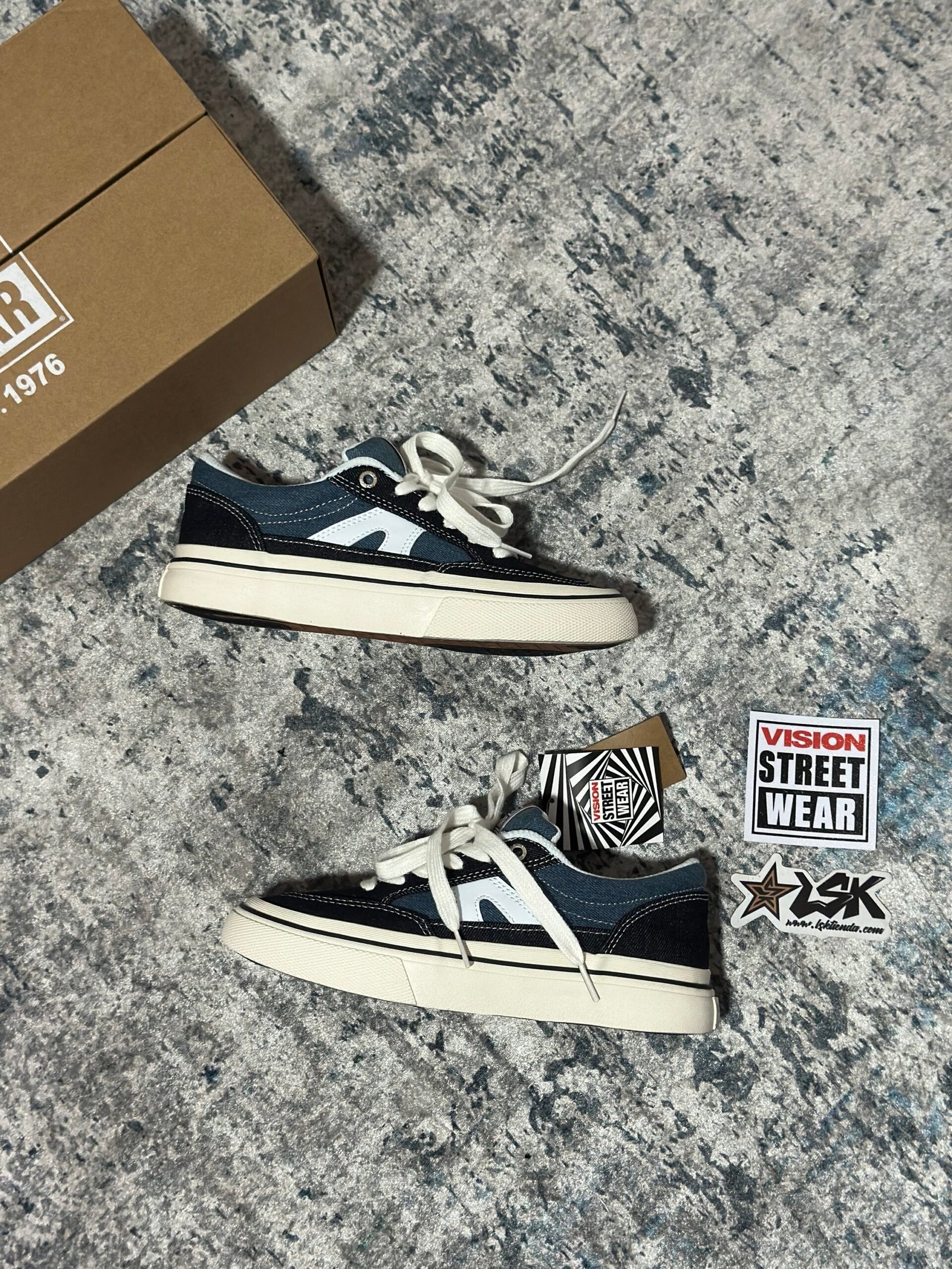 Tenis Skateboarding Stick Azul Unisex Vision Street Wear