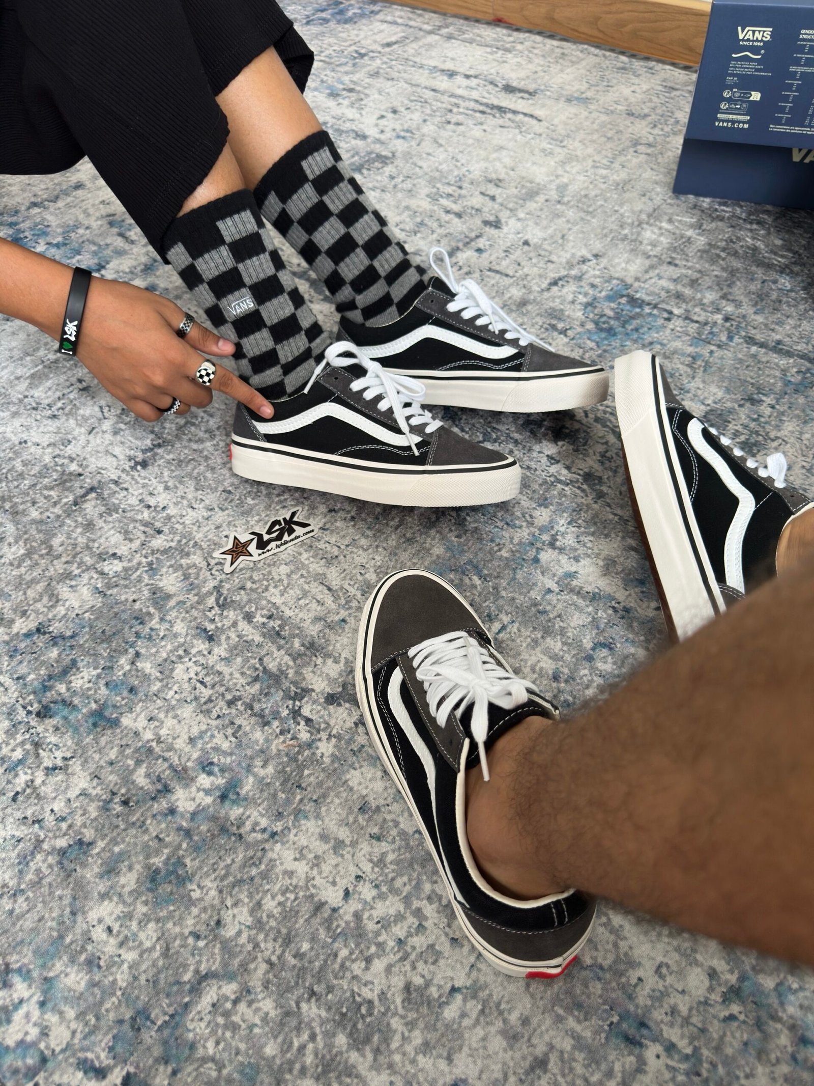 Tenis Vans Old Skool Gris Premium Unisex