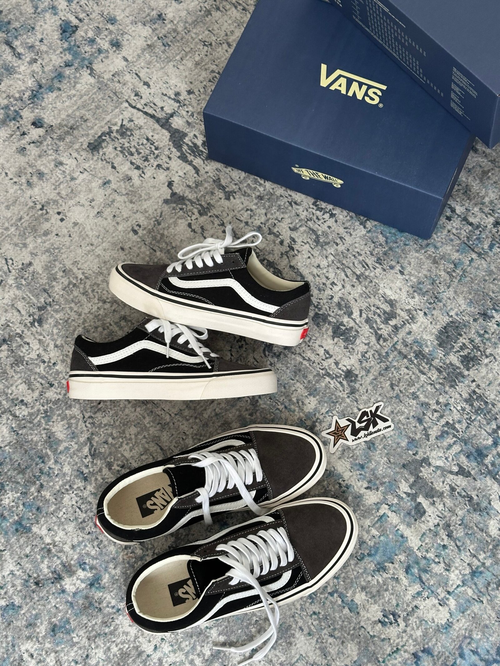 Tenis Vans Old Skool Gris Premium Unisex