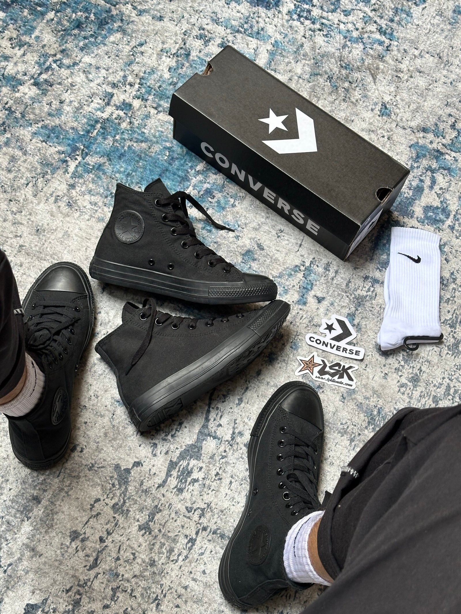 Tenis Bota Converse Chuck Taylor Negros Unisex