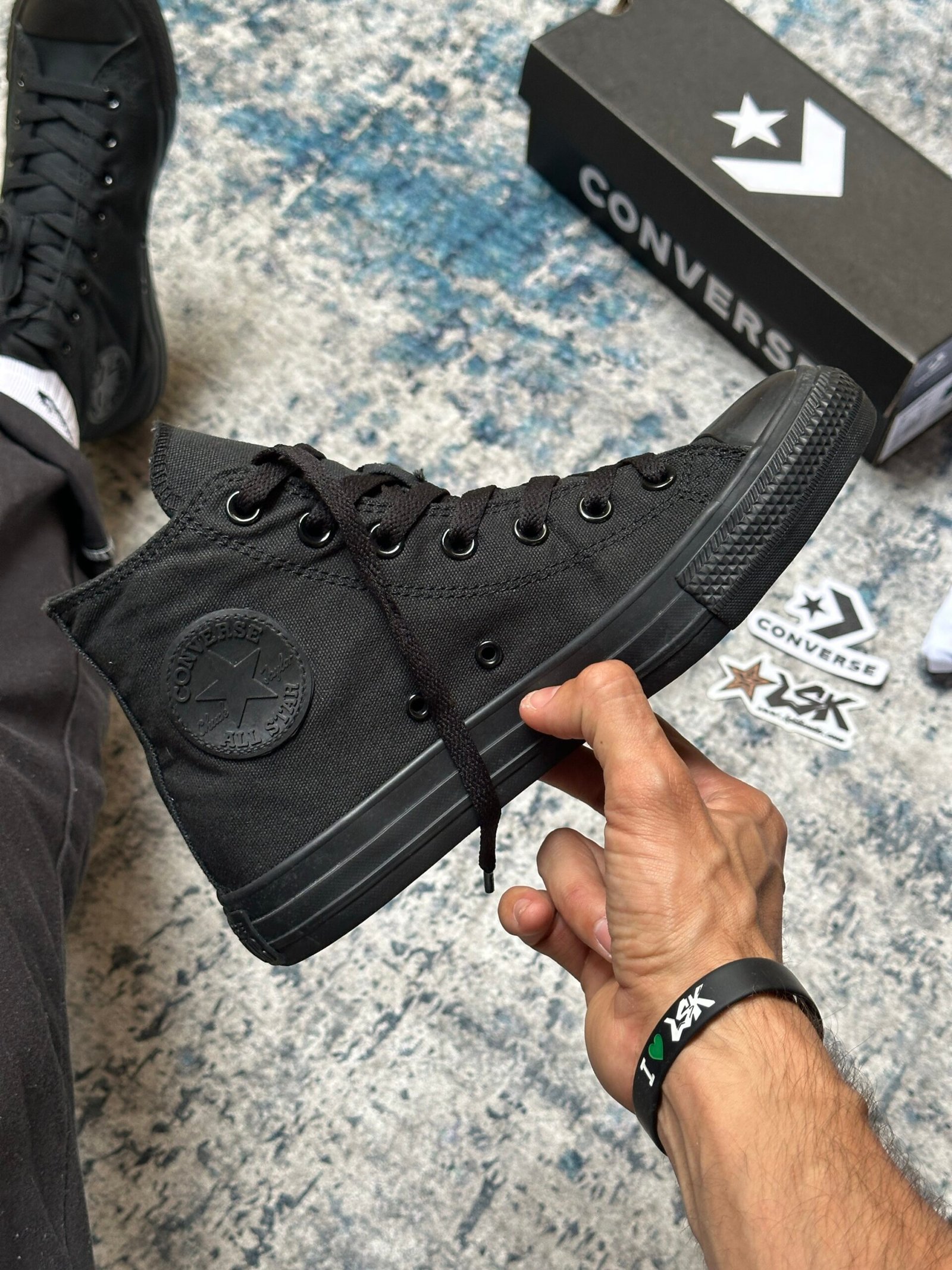Tenis Bota Converse Chuck Taylor Negros Unisex