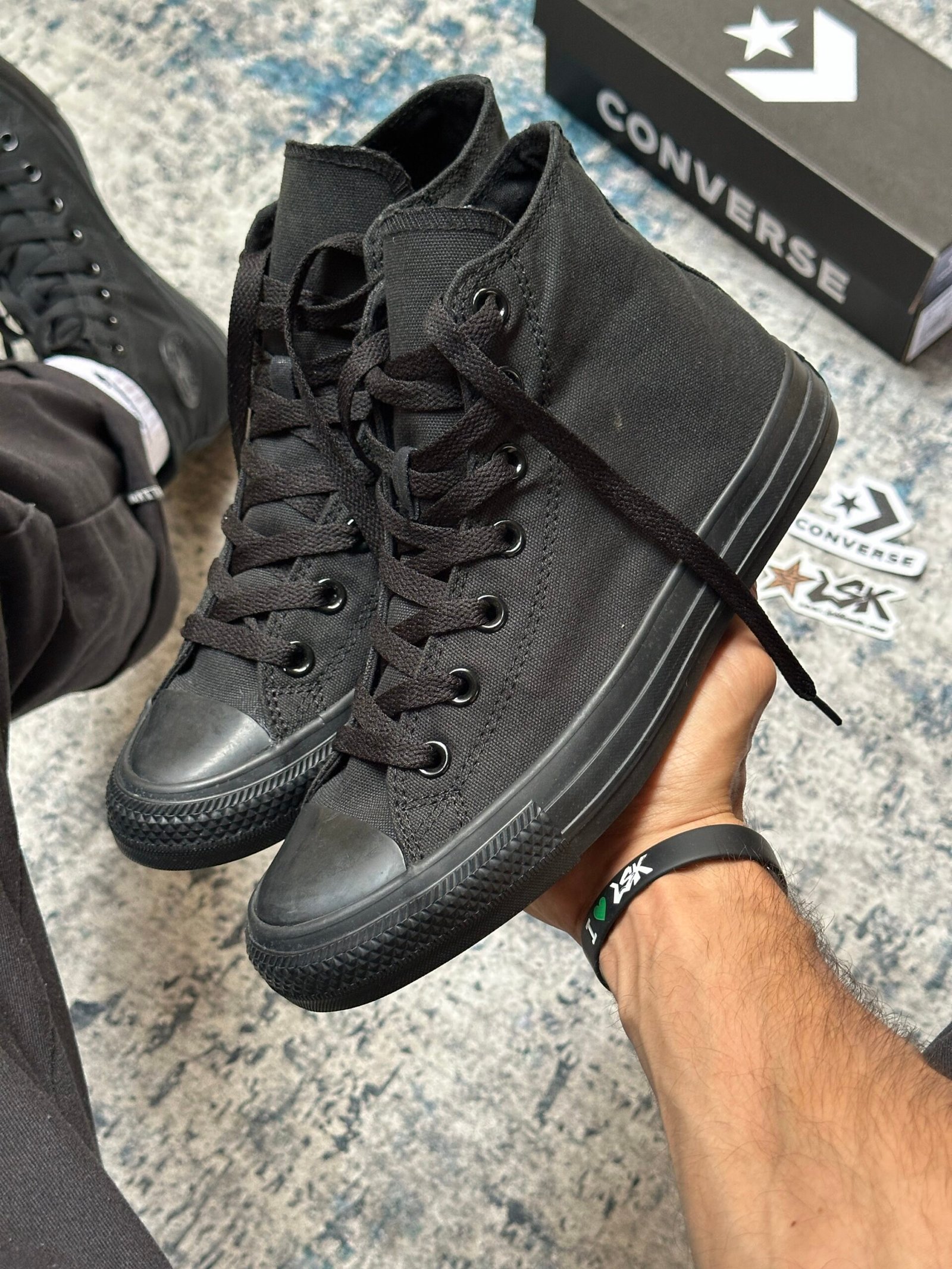 Tenis Bota Converse Chuck Taylor Negros Unisex