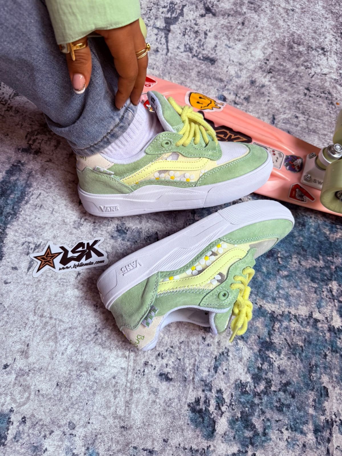 Tenis Skateboarding Vans Wayvee Verdes Brighton