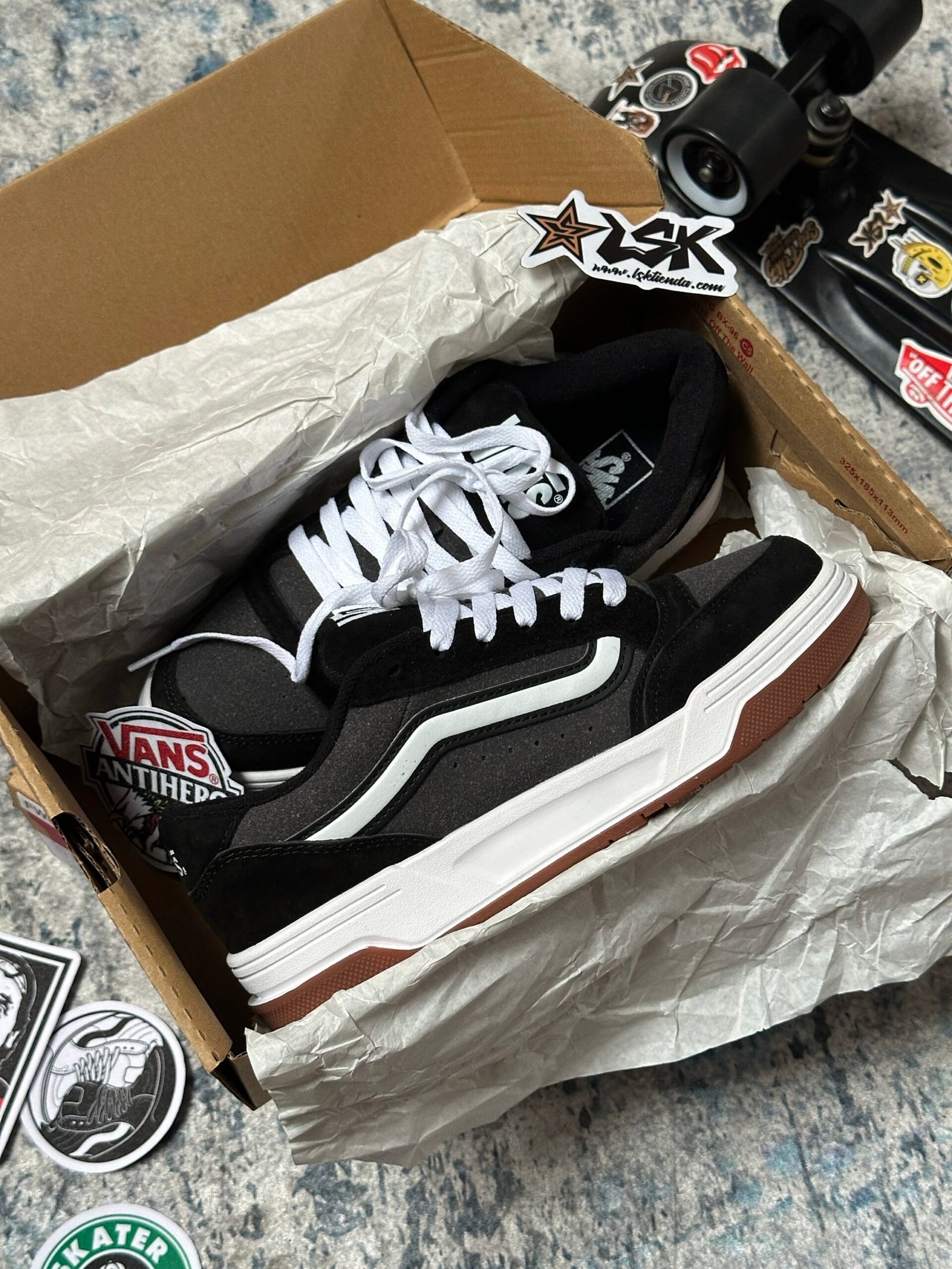 Tenis Chunky Vans Hylane Negros / Gris Unisex