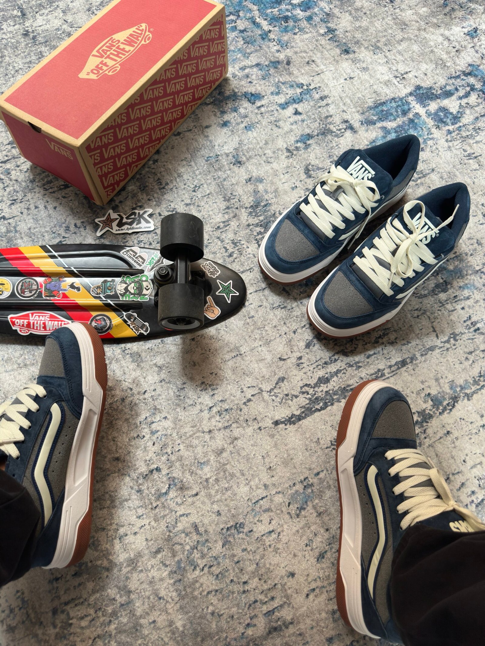 Tenis Chunky Vans Hylane Azul Unisex