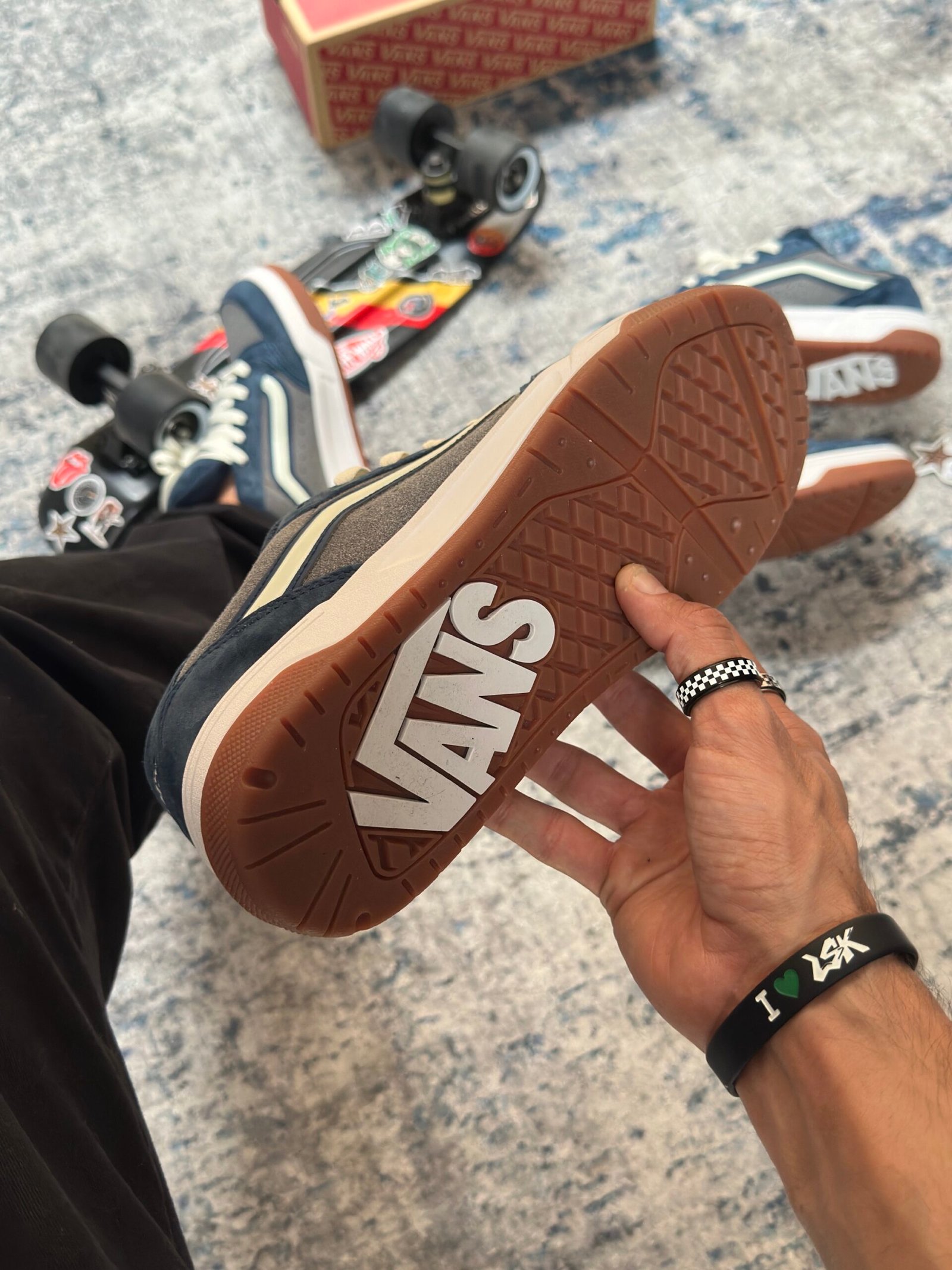 Tenis Chunky Vans Hylane Azul Unisex