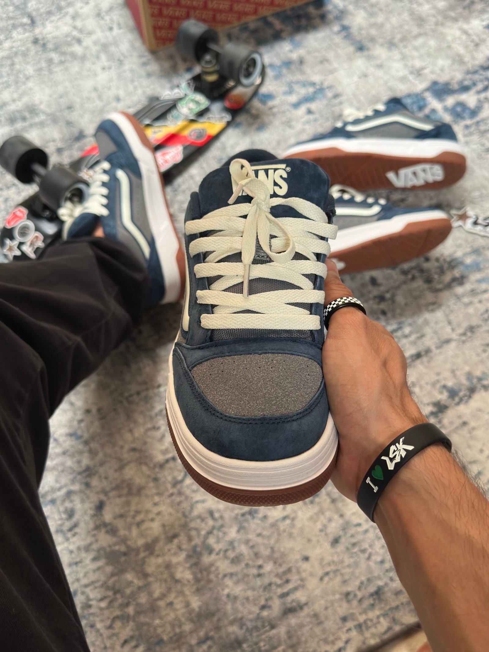 Tenis Chunky Vans Hylane Azul Unisex