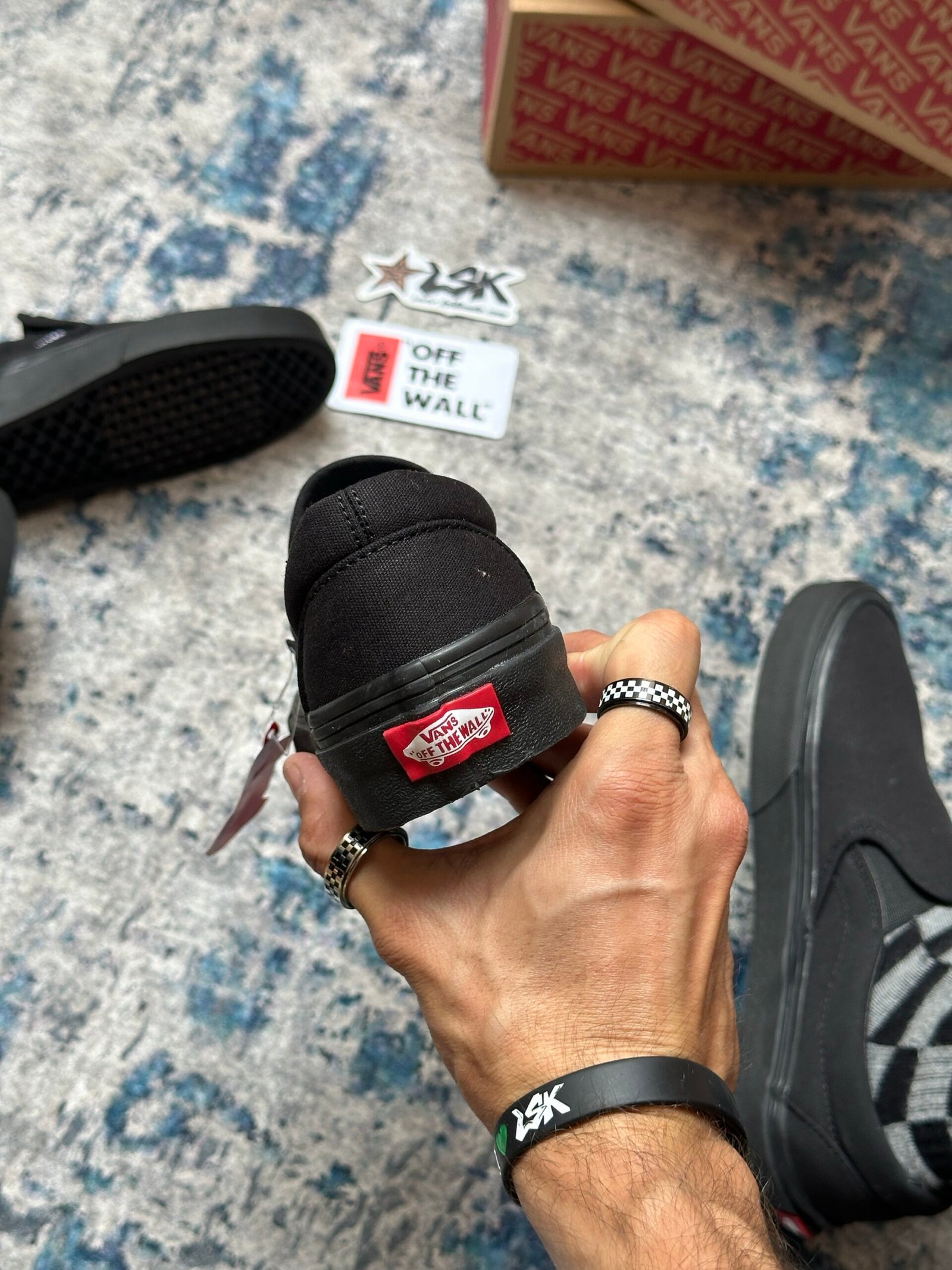 Tenis Slip on Negros All Black Unisex