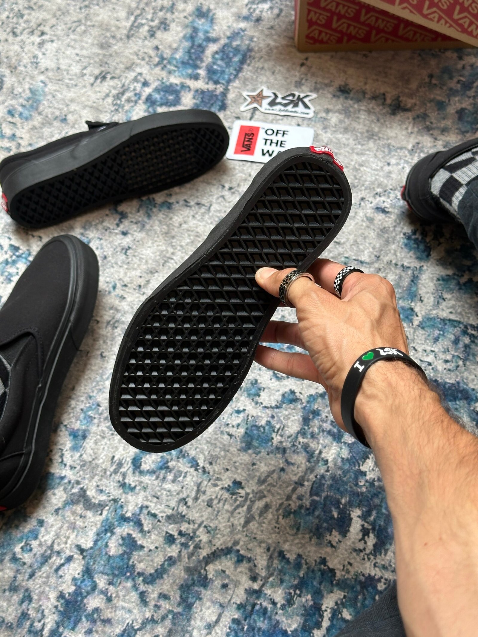 Tenis Slip on Negros All Black Unisex