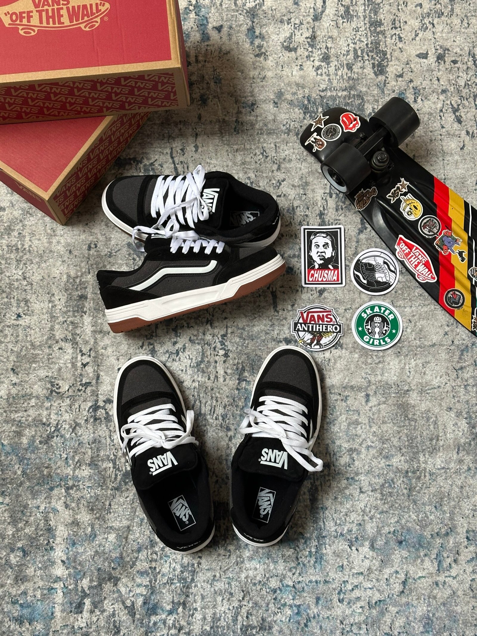 Tenis Chunky Vans Hylane Negros / Gris Unisex