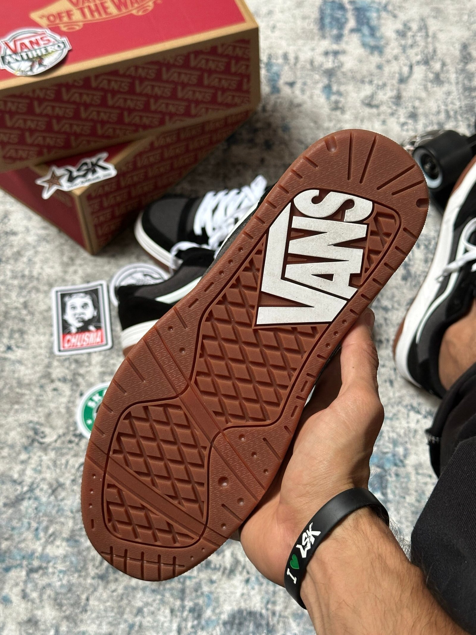 Tenis Chunky Vans Hylane Negros / Gris Unisex