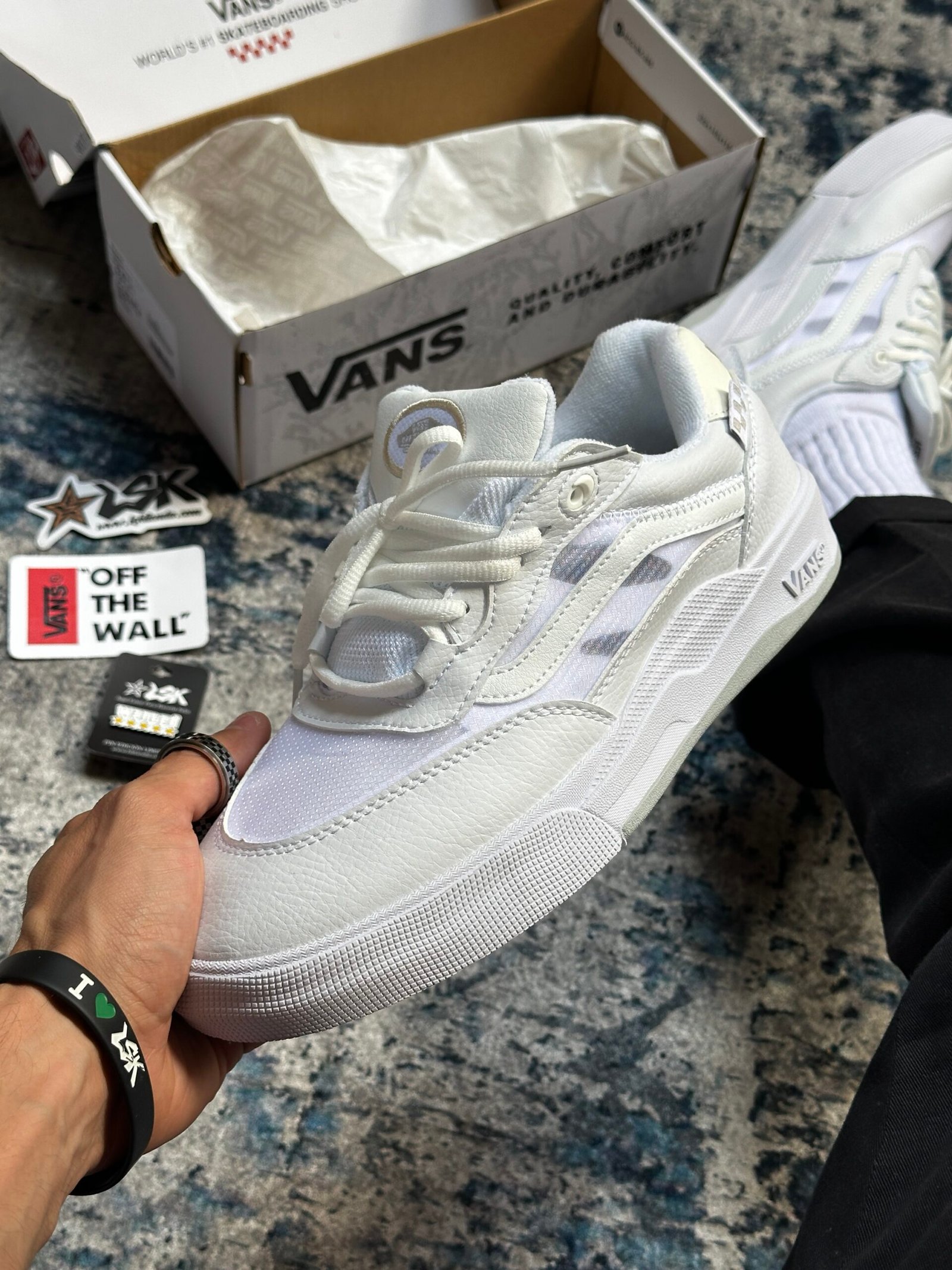 Tenis Skateboarding Vans wayvee Blancos Hombre