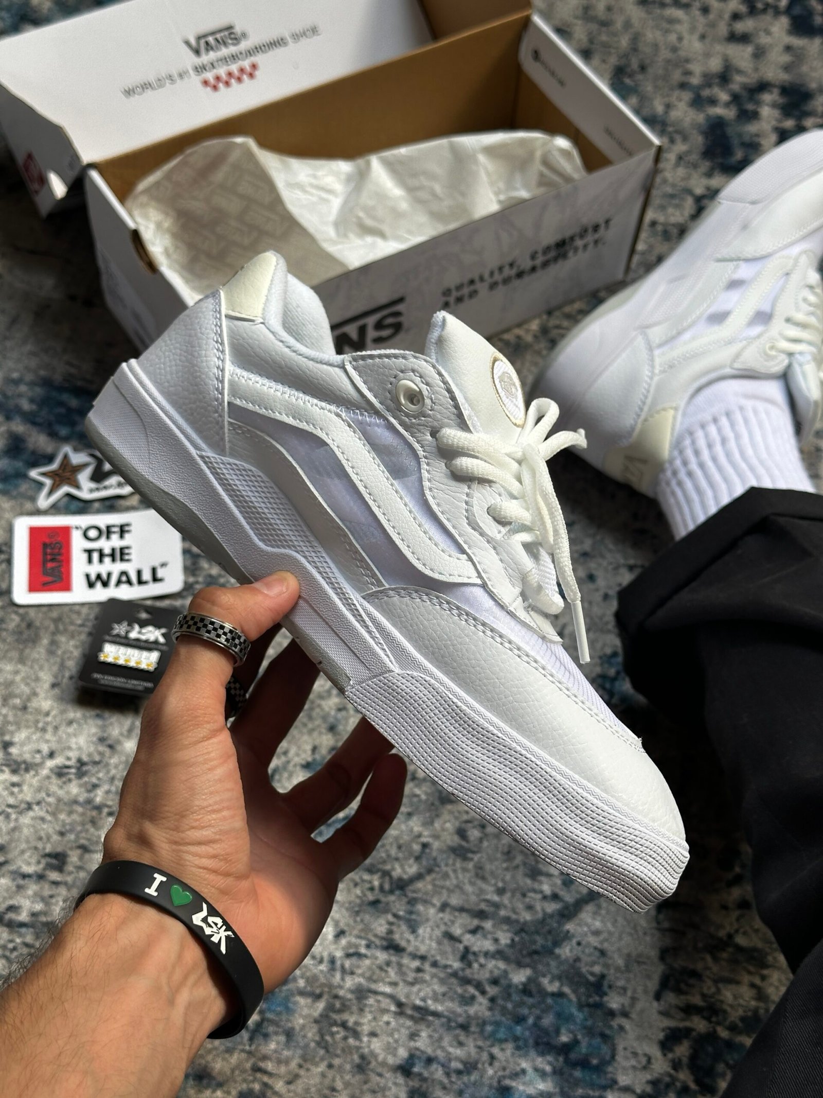 Tenis Skateboarding Vans wayvee Blancos Hombre