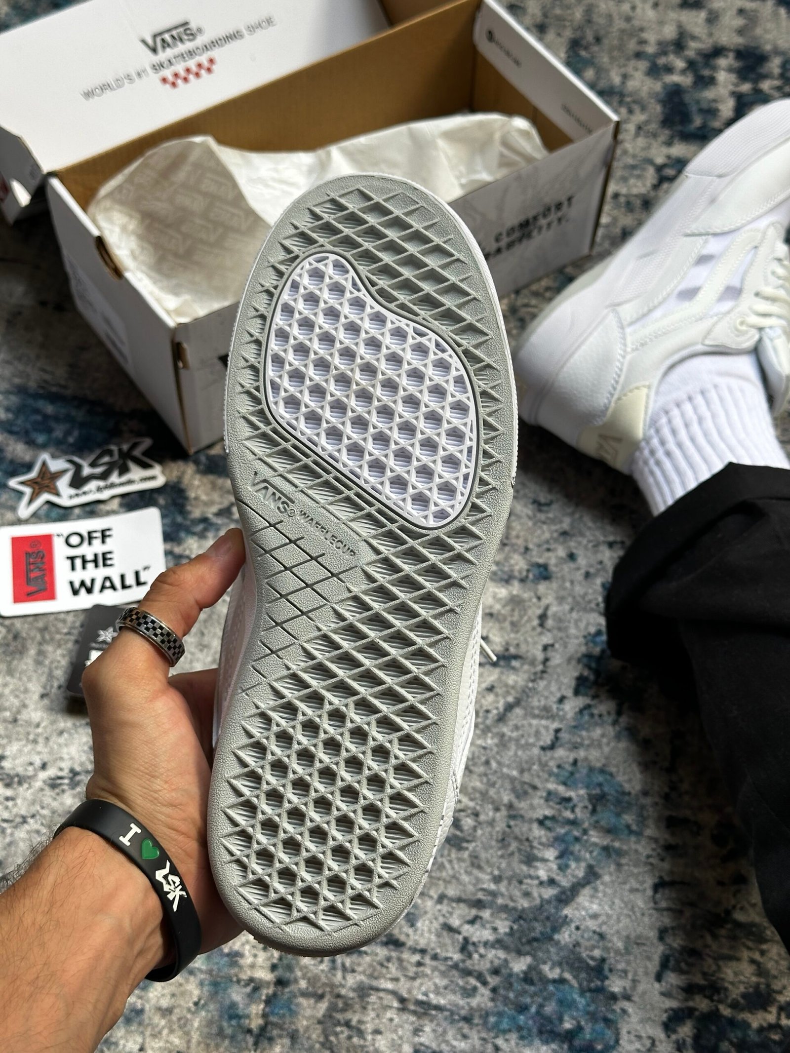 Tenis Skateboarding Vans wayvee Blancos Hombre