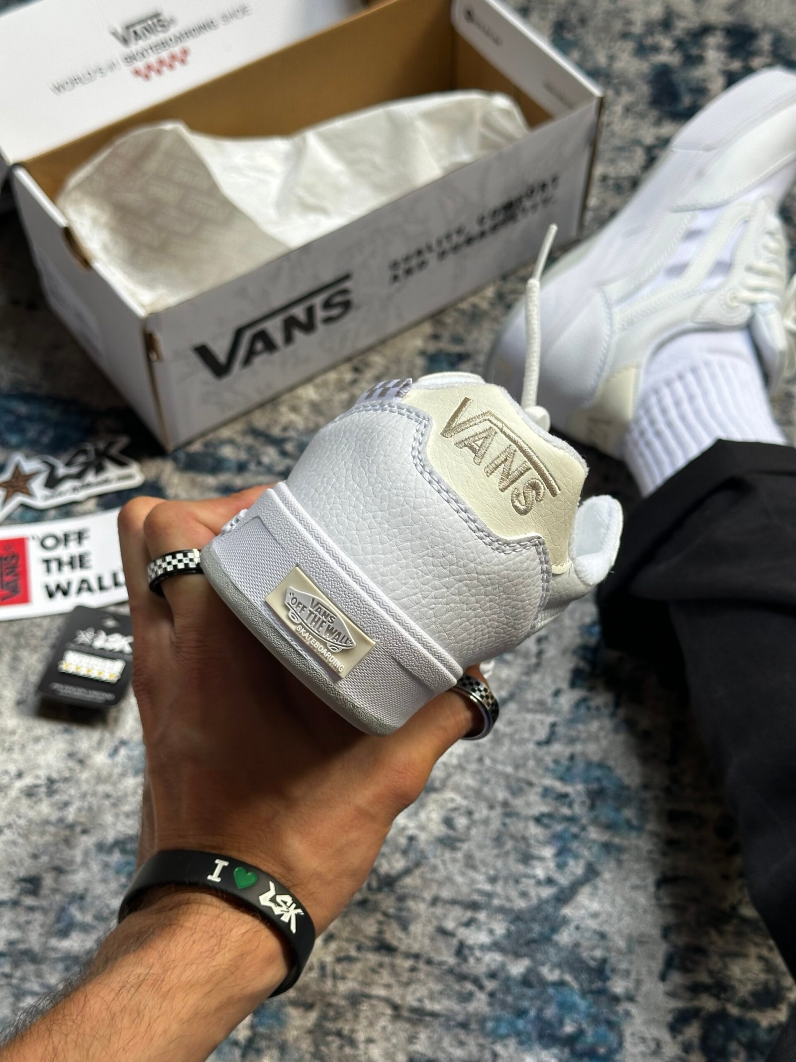 Tenis Skateboarding Vans wayvee Blancos Hombre