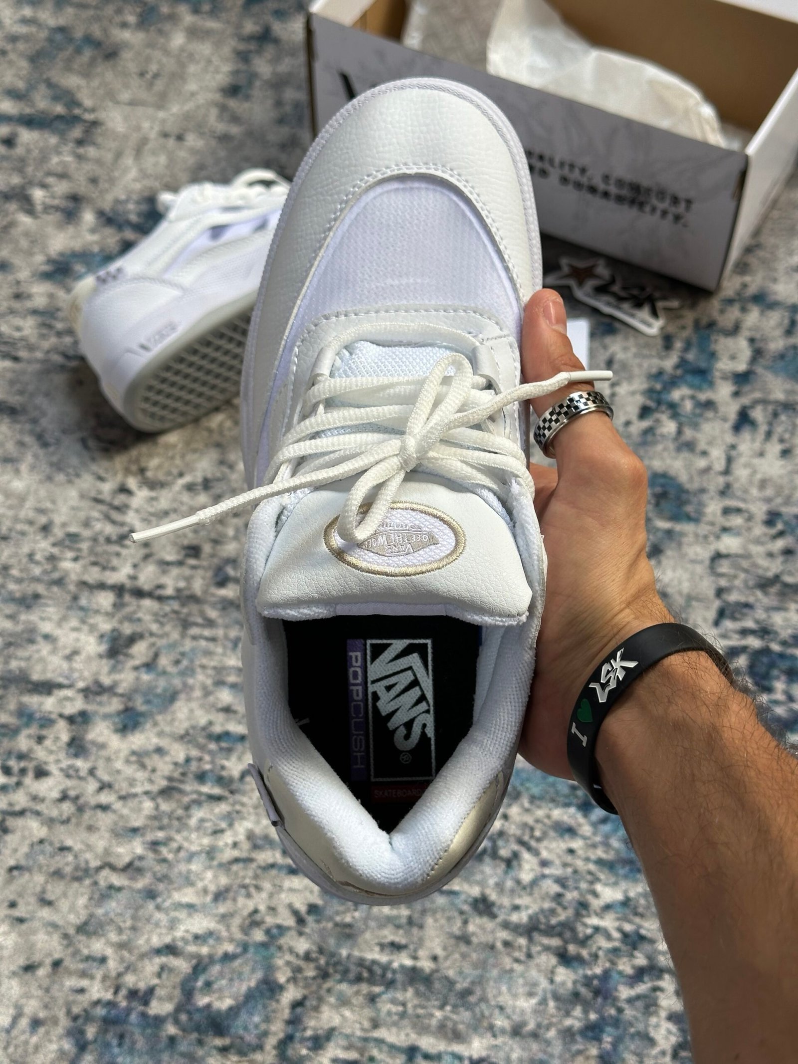 Tenis Skateboarding Vans wayvee Blancos Hombre