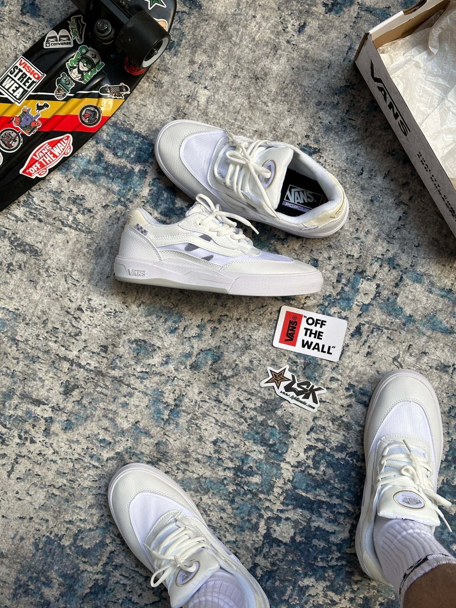 Tenis Skateboarding Vans wayvee Blancos Hombre