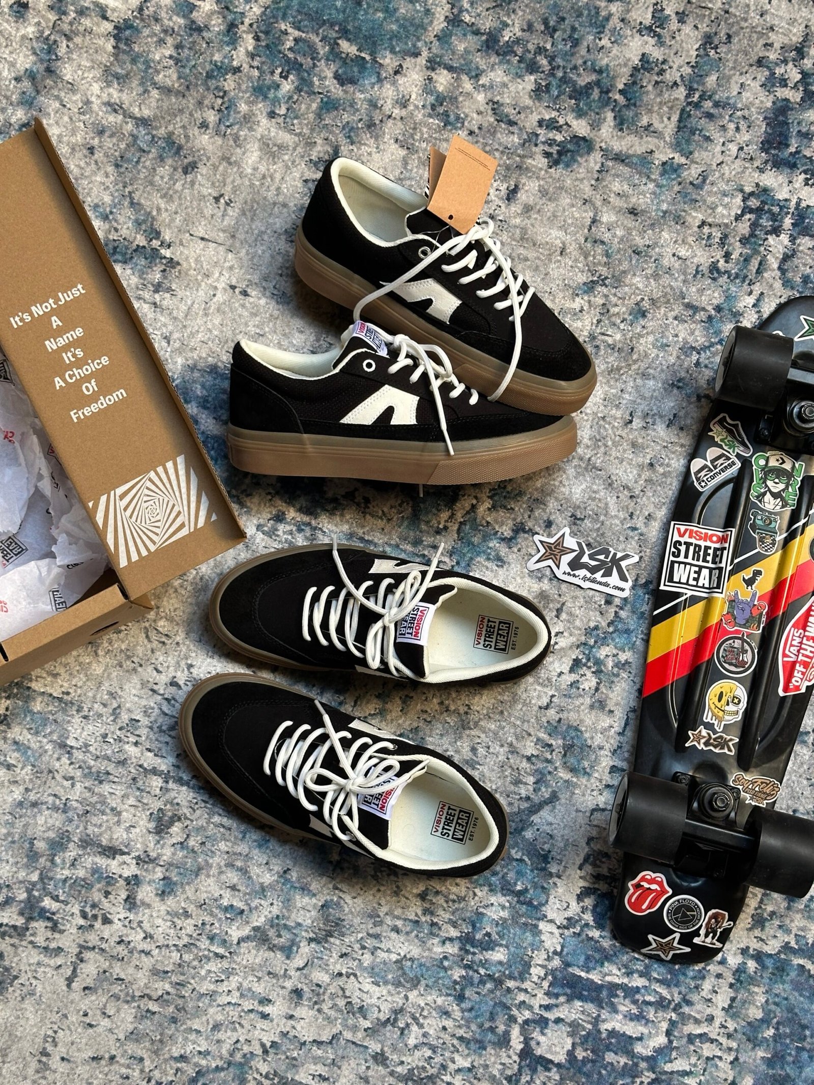 Tenis Skateboarding Visión Street Wear Stick Gum