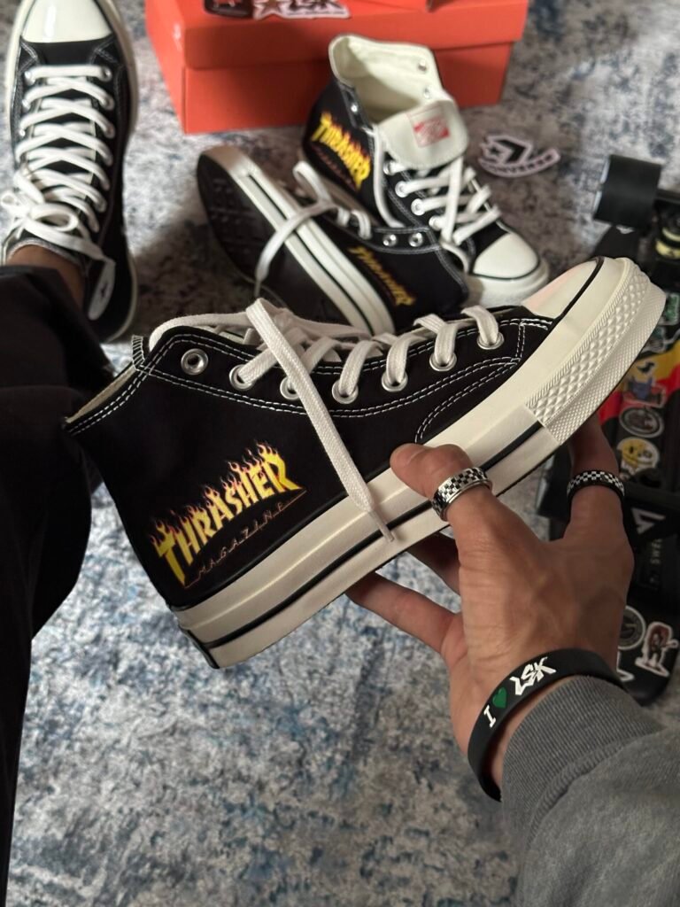 Tenis Bota Chuck Taylor 70´ Negros Trasher Unisex