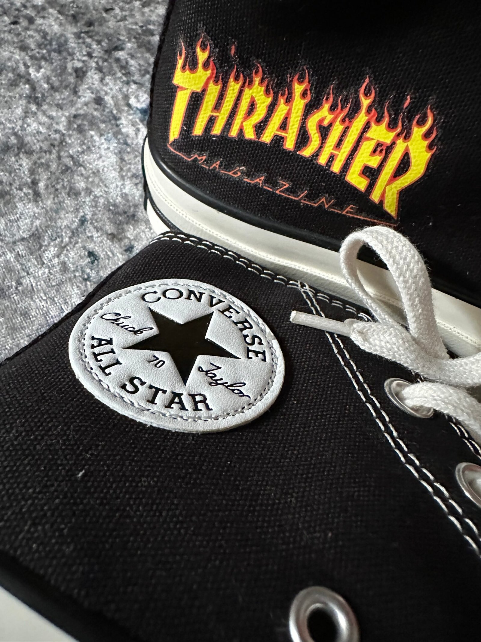 Tenis Bota Chuck Taylor 70´ Negros Trasher Unisex