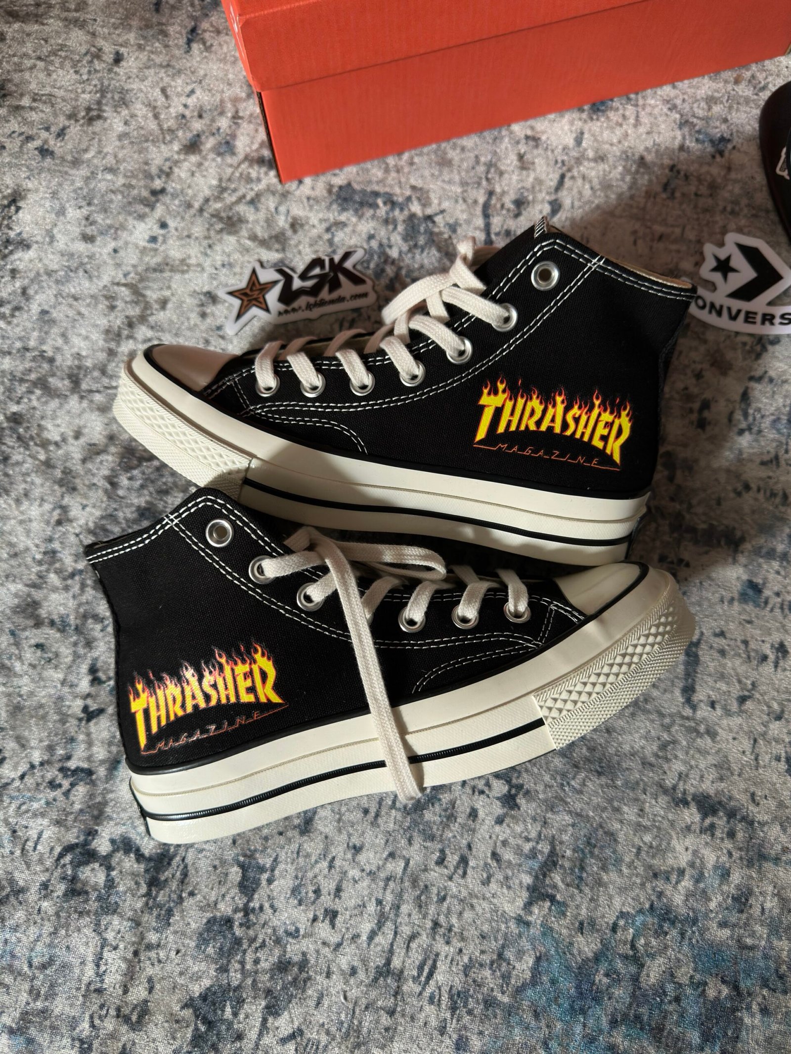 Tenis Bota Chuck Taylor 70´ Negros Trasher Unisex