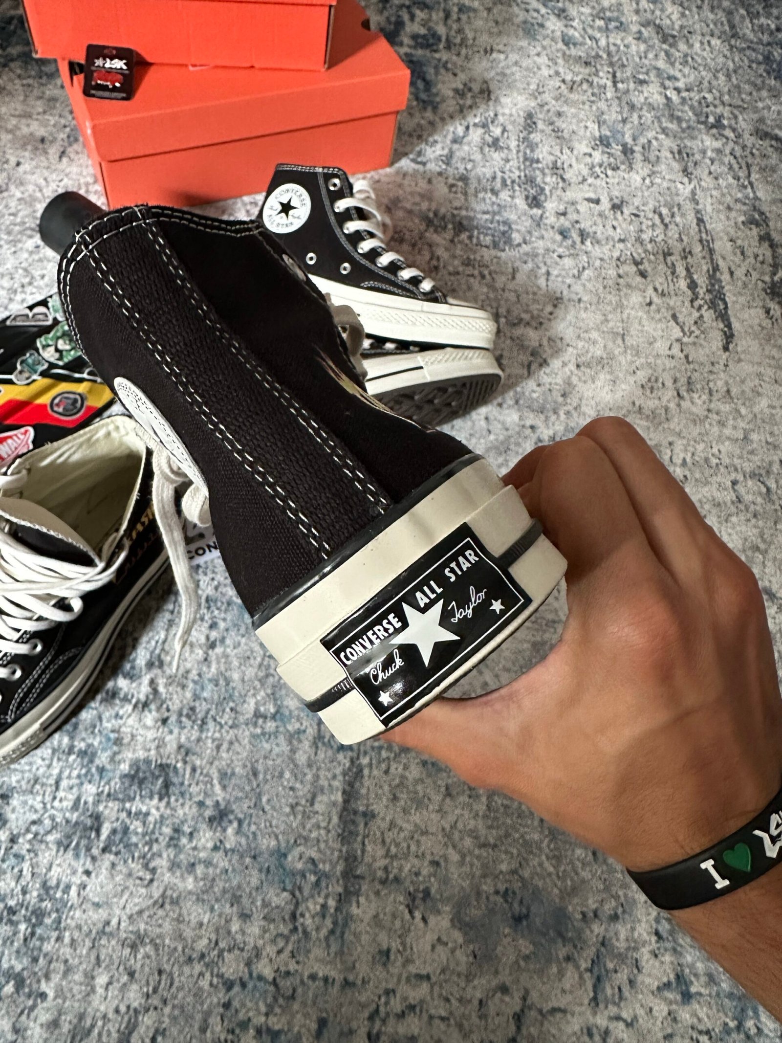 Tenis Bota Chuck Taylor 70´ Negros Trasher Unisex