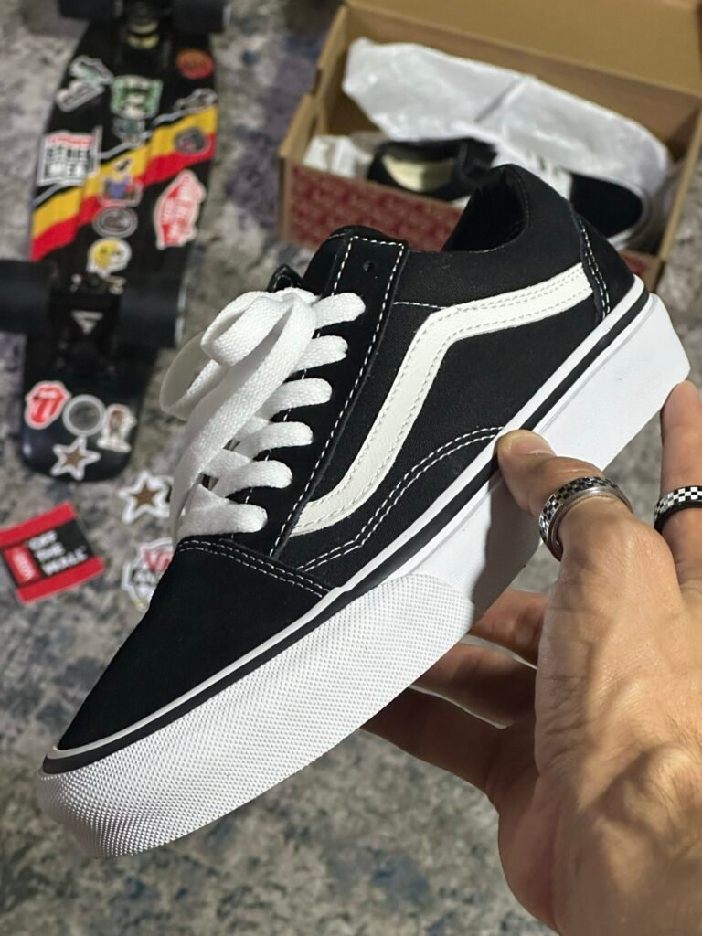 Tenis Vans Clásicos Old Skool Negros Unisex